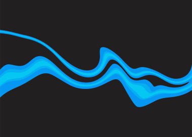 Mavi gradyan yağlı boya desenli soyut arkaplan ve bazı kopyalama alanı