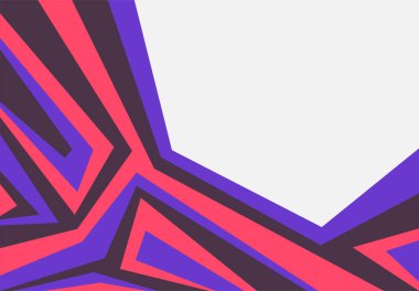 Renkli geometrik çizgiler deseni ve bazı kopyalama alanı olan soyut arkaplan