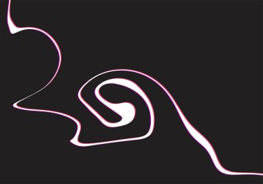 Eğimli dalga çizgileri deseni ve bazı kopyalama alanı olan soyut arkaplan