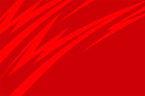 赤いスパイクとジグザグラインパターンといくつかのコピースペース領域を持つ抽象的な背景 — ストックベクタ