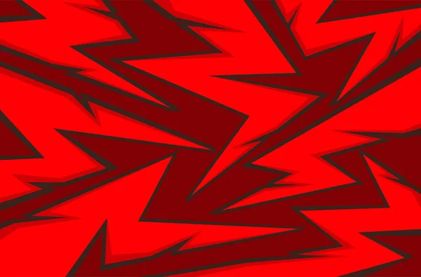 Abstracte Achtergrond Met Rode Spikes Zigzag Lijn Patroon — Stockvector