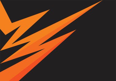 Gradyan turuncu zigzag deseni ve bazı kopyalama alanı olan basit arkaplan