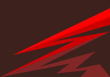 Eğimli kırmızı zigzag deseni ve bazı kopyalama alanı olan basit arkaplan