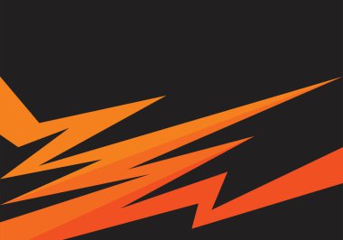 Gradyan turuncu zigzag deseni ve bazı kopyalama alanı olan basit arkaplan