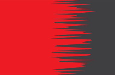 Kırmızı dikenli ve pürüzlü çizgi desenli soyut arkaplan ve bazı kopyalama alanı