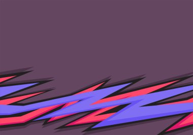 Dikenli ve pürüzlü zikzak çizgisi desenli soyut arkaplan ve bazı kopyalama alanı