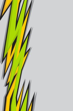 Dikenli ve pürüzlü zikzak çizgisi desenli soyut arkaplan ve bazı kopyalama alanı