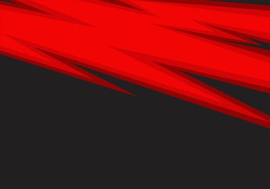 Eğimli kırmızı zigzag deseni ve bazı kopyalama alanı olan basit arkaplan