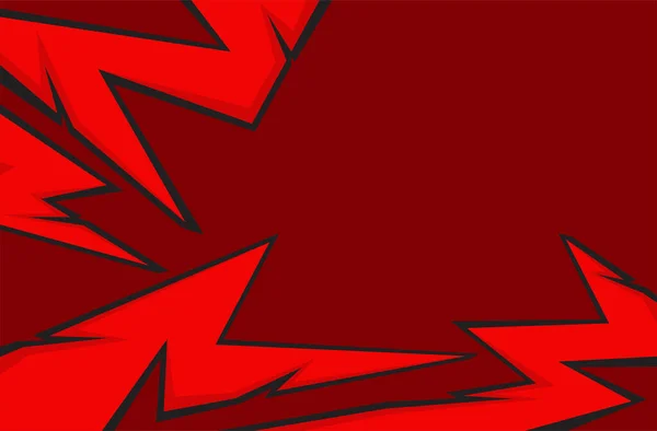 Abstraktní Pozadí Červeným Ostré Zubaté Čáry Vzor — Stockový vektor