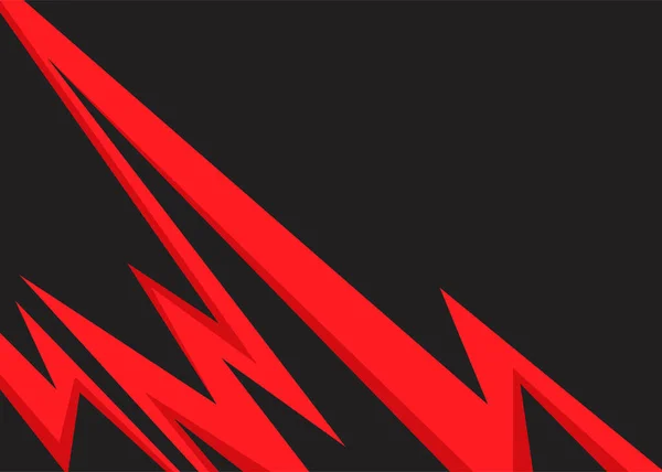 Fondo Abstracto Con Picos Rojos Patrón Línea Zigzag Con Algún — Vector de stock