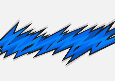 Gradyan çıkıntıları ve pürüzlü zigzag çizgisi deseni ve bazı kopyalama alanı olan soyut arkaplan