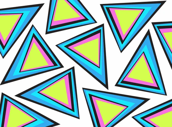 Простой Фон Градиентным Красочным Треугольным Узором — стоковый вектор