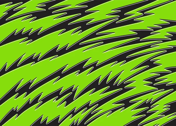 緑色のスパイクパターンを持つ抽象的な背景 自然パターンの背景 — ストックベクタ
