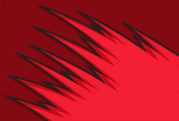 Abstracte Achtergrond Met Rood Spikes Patroon — Stockvector