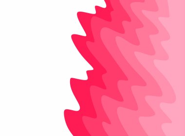 Pembe eğimli dalga çizgileri desenli basit arkaplan ve bazı kopyalama alanı