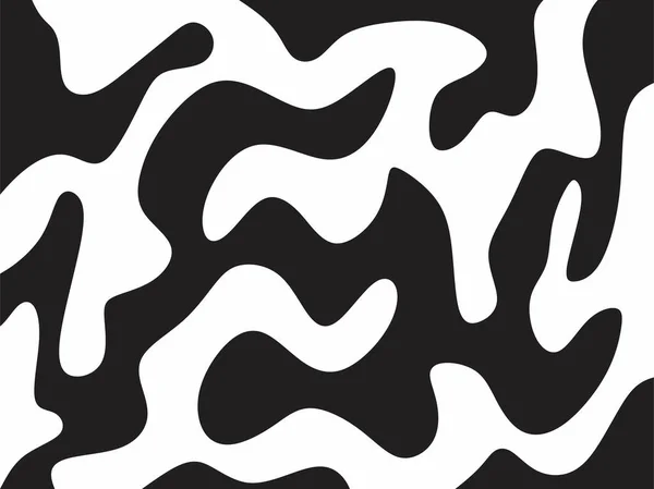 Eğimli Dalga Çizgileri Desenli Basit Siyah Beyaz Arkaplan — Stok Vektör
