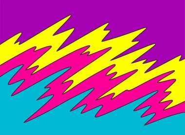 Renkli dalga çizgileri desenli basit arkaplan