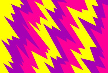 Eğim ve renkli zikzak desenli basit arkaplan