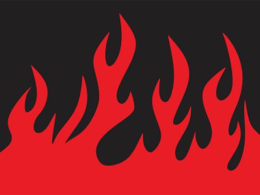 Kırmızı alev desenli basit arkaplan