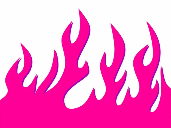 Einfacher Hintergrund Mit Rosa Flammenmuster — Stockvektor