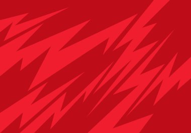 Kırmızı keskin ve zigzag çizgili soyut arkaplan