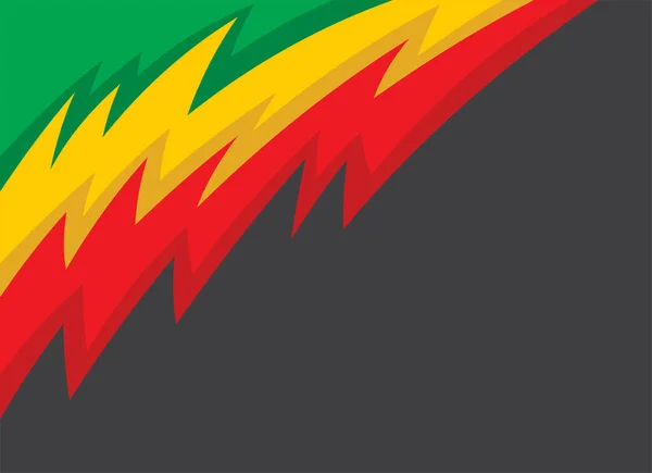 Streszczenie Tła Kolcami Zygzakiem Wzór Motywem Jamajki Kolor — Wektor stockowy
