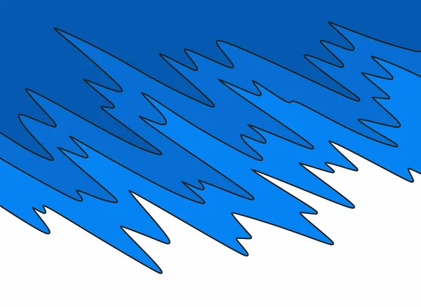 Jednoduché Pozadí Modrou Gradient Vlnění Čáry Vzor Některé Kopírovat Prostor — Stockový vektor