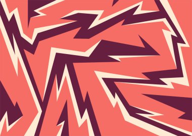 Sivri uçlu zigzag çizgisi desenli soyut arkaplan