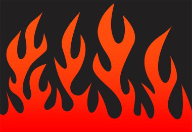 Kırmızı alev desenli basit arkaplan