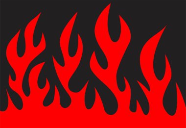 Kırmızı alev desenli basit arkaplan