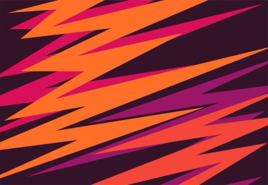 Renkli zigzag desenli soyut arkaplan