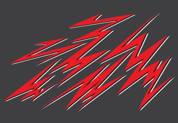 Çeşitli keskin, zigzag ve şimşek desenli soyut arkaplan