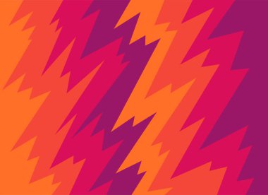 Eğim ve renkli zikzak desenli basit arkaplan