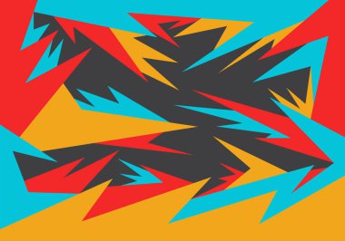 Soyut keskinlik ve üçgen desenli basit arkaplan