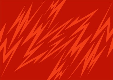 Kırmızı başaklar ve zikzak çizgisi desenli soyut arkaplan