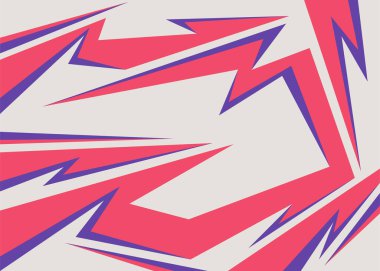 Keskin ve zigzag desenli basit arkaplan