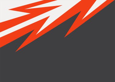 Kırmızı ve beyaz zigzag desenli basit arkaplan ve bazı kopyalama alanı