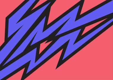 Keskin ve zigzag çizgili soyut arkaplan