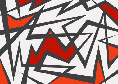 Renkli, soyut, keskin ve geometrik desenli minimalist bir arka plan. Soyut iç duvar kağıdı