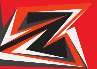 Keskin ve zigzag desenli soyut arkaplan