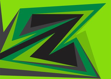 Keskin ve zigzag desenli soyut arkaplan