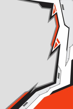 Keskin ve geometrik desenli geleceksel arkaplan ve bazı kopyalama alanı