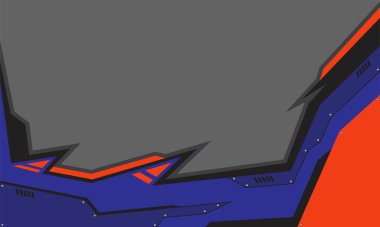 Keskin ve geometrik desenli geleceksel arkaplan ve bazı kopyalama alanı