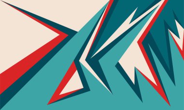 Rastgele keskin ve zigzag desenli soyut arkaplan