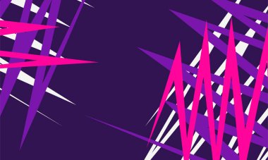 Üst üste binen zigzag desenli minimalist arkaplan ve bazı kopyalama alanı ile