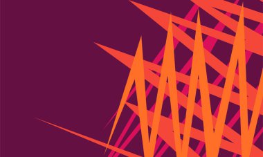 Üst üste binen zigzag desenli minimalist arkaplan ve bazı kopyalama alanı ile