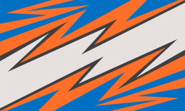 Eğim ve renkli zikzak desenli basit arkaplan