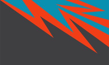 Eğim ve renkli zikzak desenli basit arkaplan