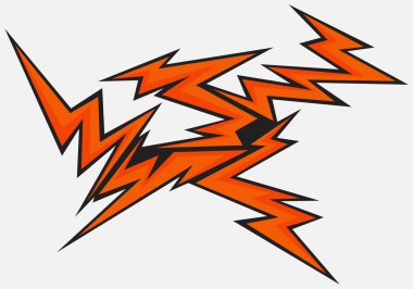 Çeşitli sivri uçlu ve zikzak çizgisi desenli soyut arkaplan