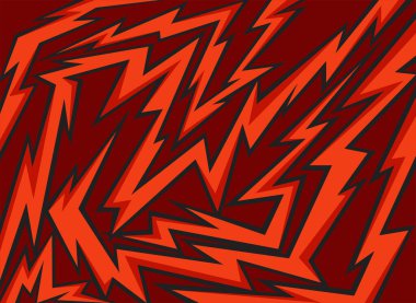 Çeşitli sivri uçlu ve zikzak çizgisi desenli soyut arkaplan